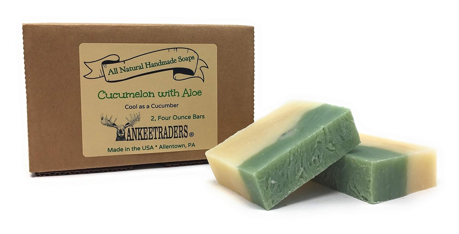 Cucumelon Soap- All Natural - Vegan, 4 Oz. Bars