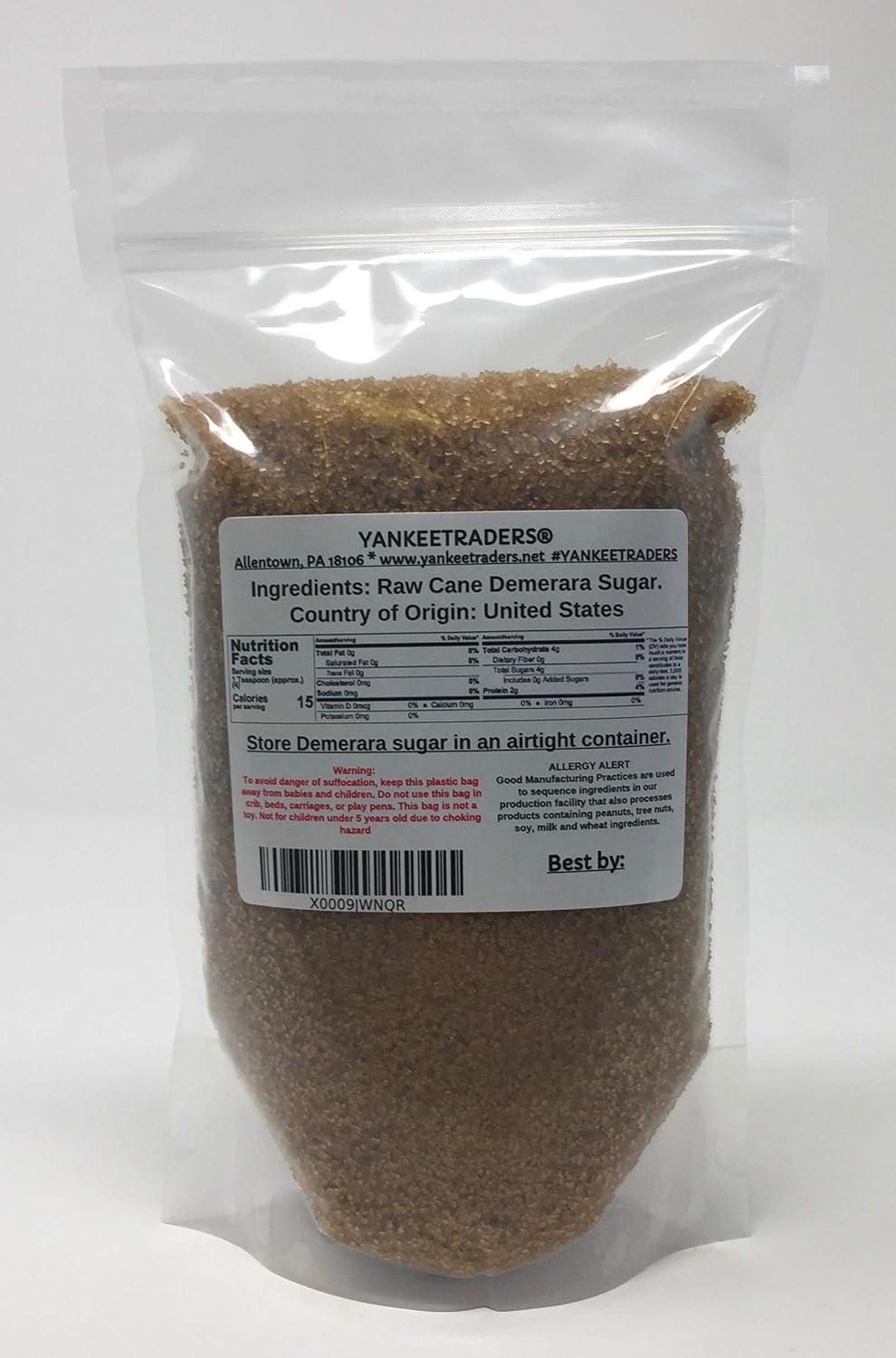 Demerara Sugar - Premium Unrefined Cane Sugar Crystals