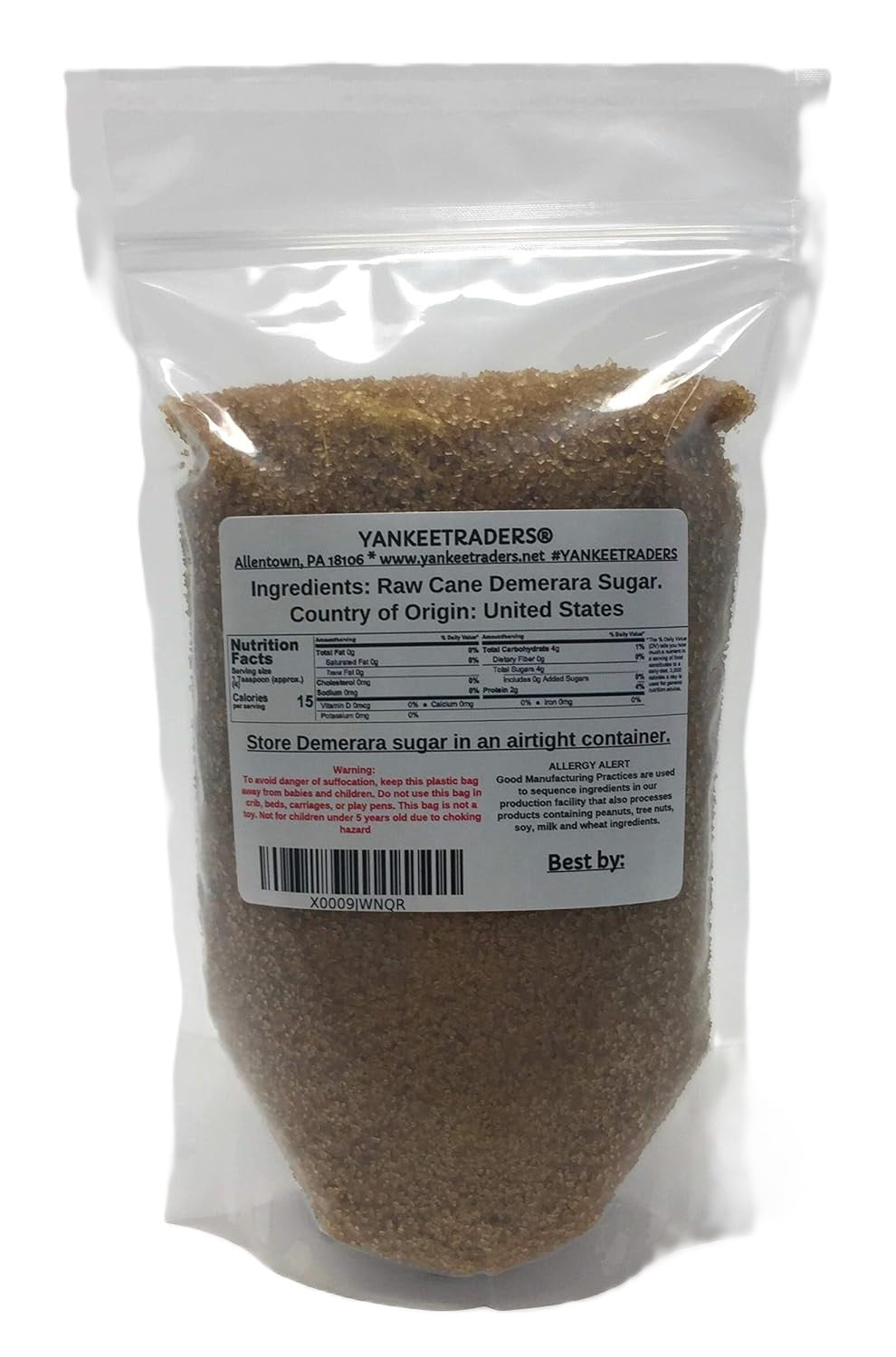 Demerara Sugar - Premium Unrefined Cane Sugar Crystals