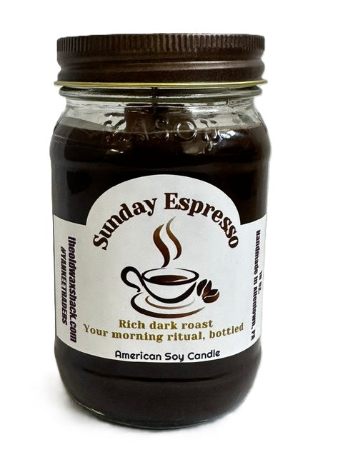 Sunday Espresso Soy Candle – 16 oz. | YANKEETRADERS