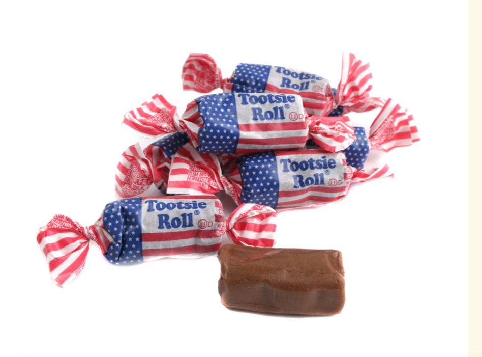 American Mini Flag Tootsie Rolls – Patriotic Chocolate Candy