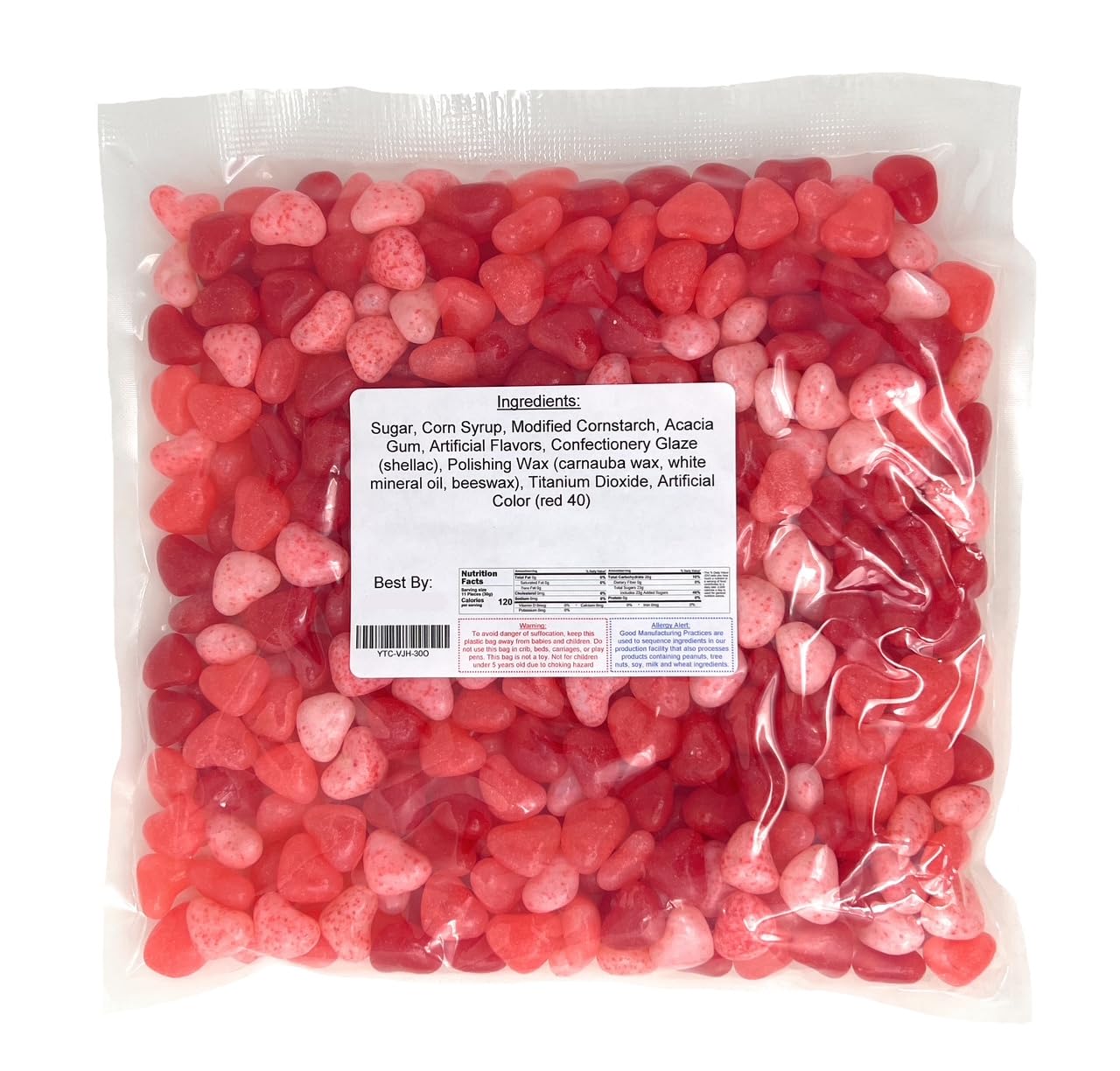 Fruity Jelly Hearts - Strawberry Cherry Red Fruit Valentine Candy Bulk