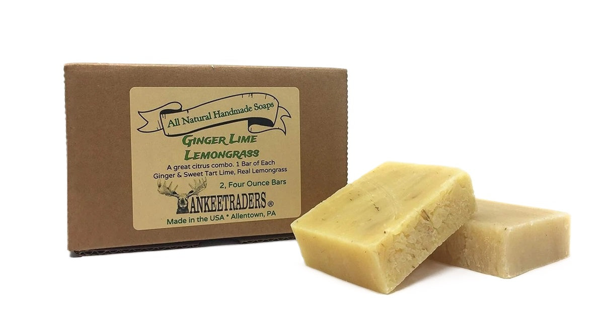 Ginger Lime & Lemongrass, Citrus Assortment, Handmade Soap, 2, 4 Oz. Bars