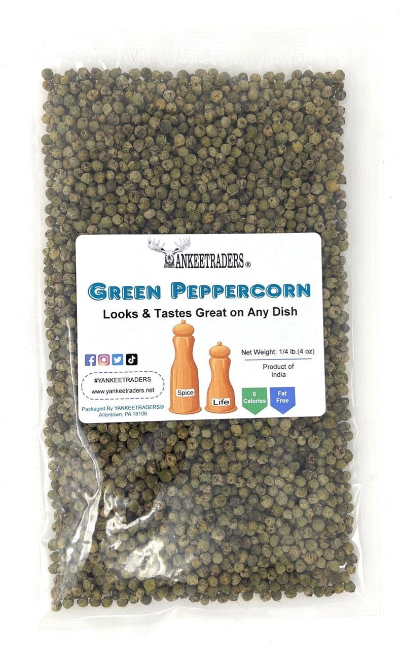 Peppercorns Green, Whole, 4 Ounce