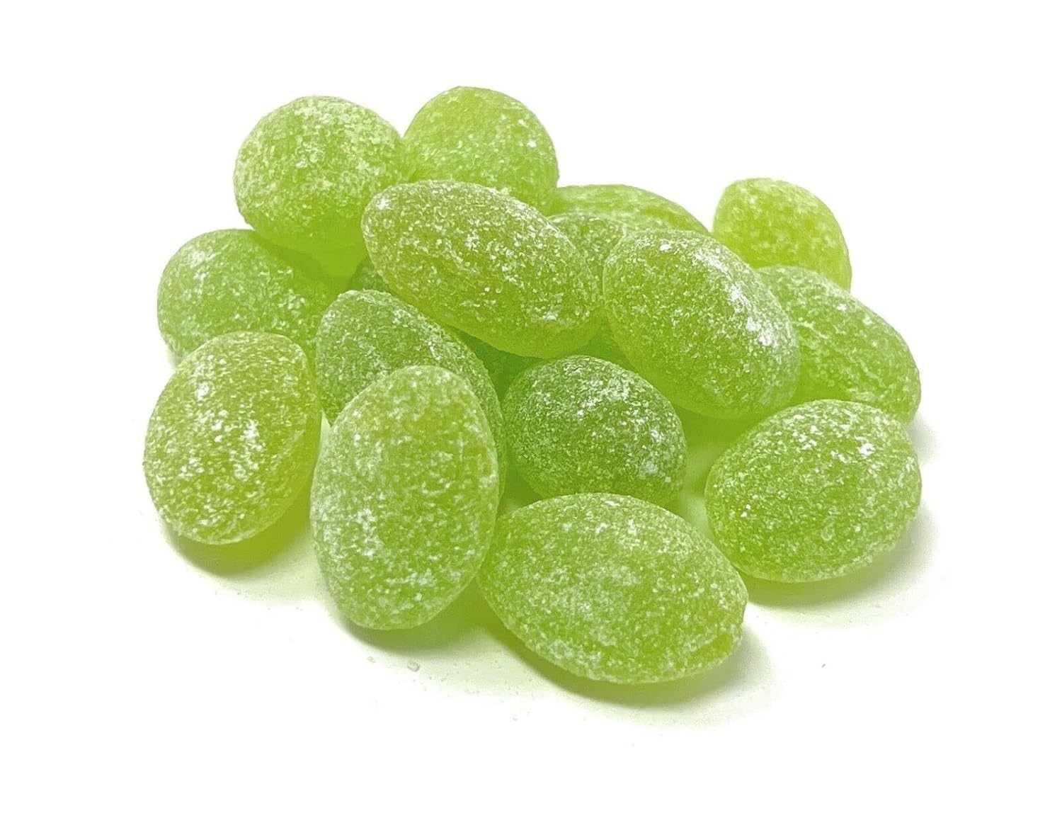Sanded Green Apple Hard Candy Drops