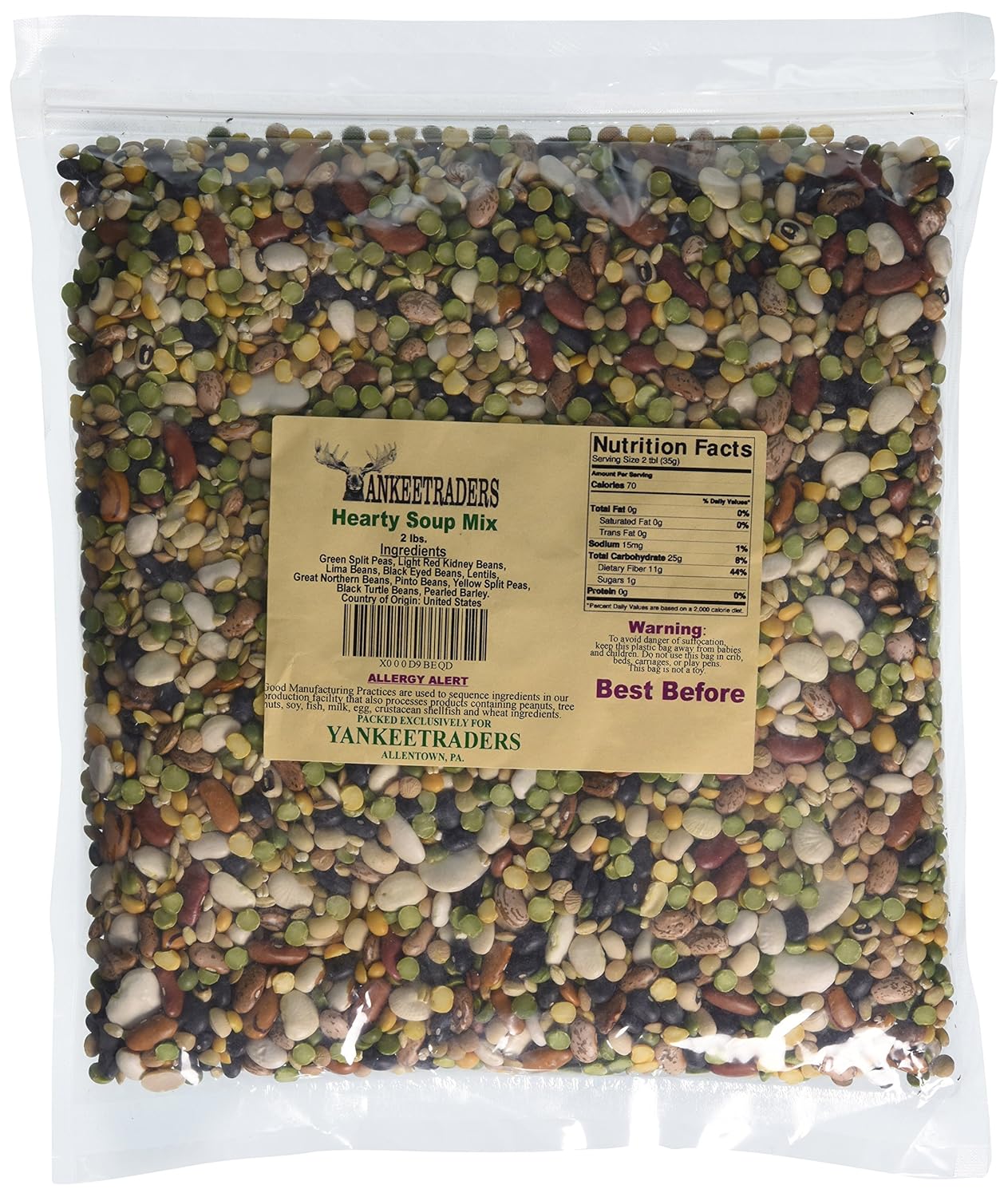 Hearty Bean Soup Mix - 2 Lbs