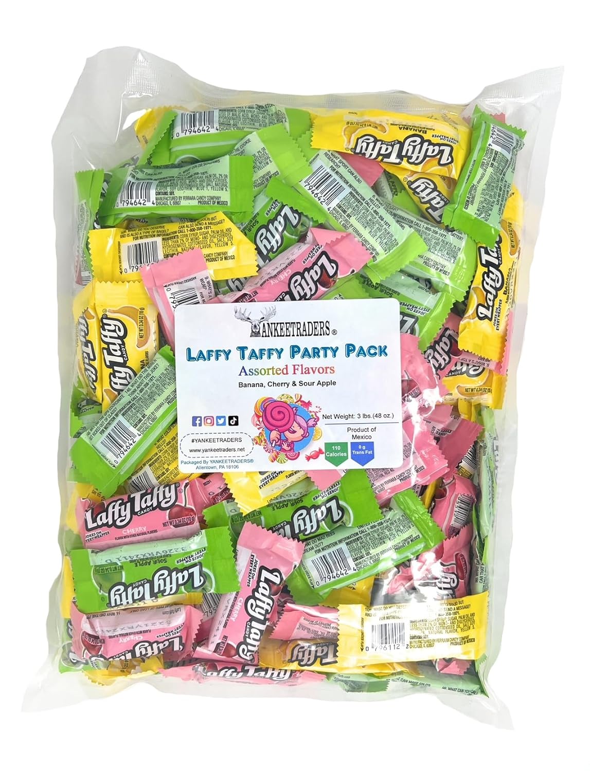 Laffy Taffy Candy | Assorted Fruit Flavors | Bulk 3, 6 & 27 lb