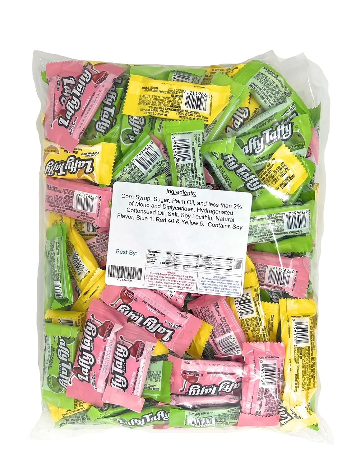 Laffy Taffy Candy | Assorted Fruit Flavors | Bulk 3, 6 & 27 lb