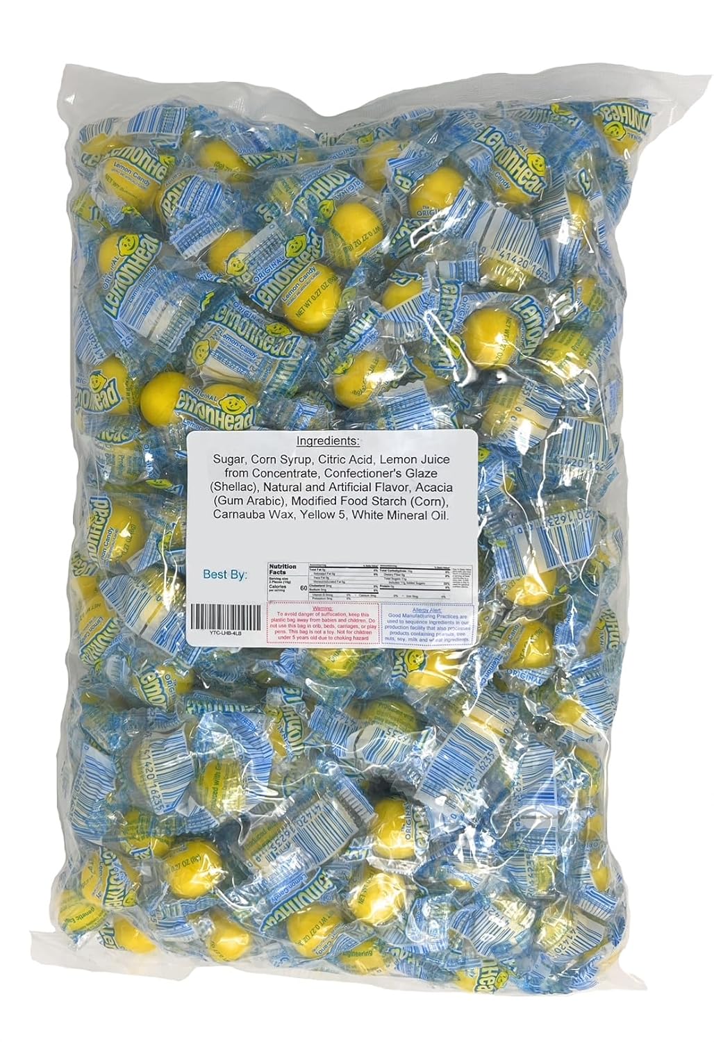 Lemonheads Candy | Sweet, Sour & Tangy Hard Candy | Bulk 4, 8 & 27 lb