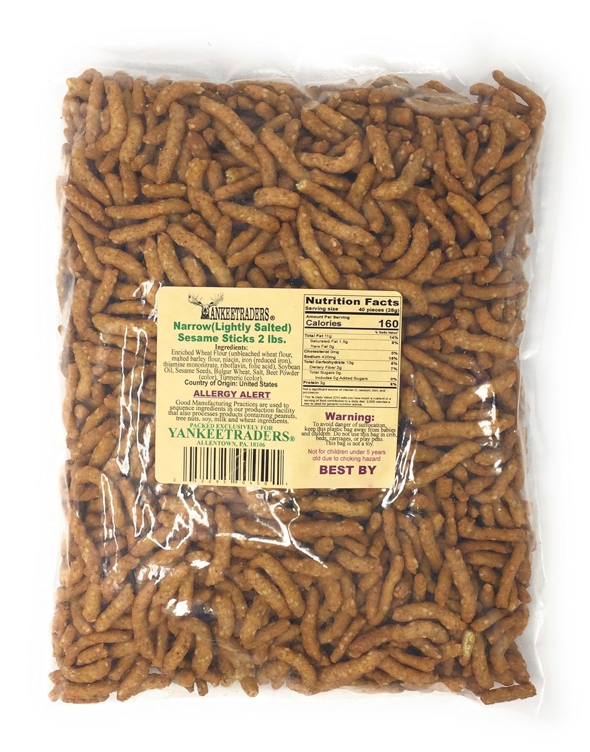 🧂 Lightly Salted Sesame Sticks – Clean & Crunchy Snack