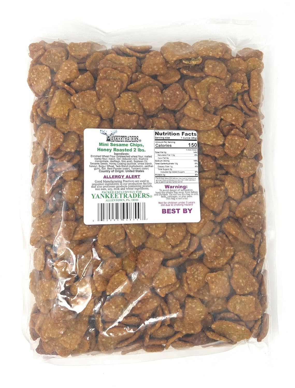 Honey Roasted Mini Sesame Chips – Sweet & Crunchy Snack