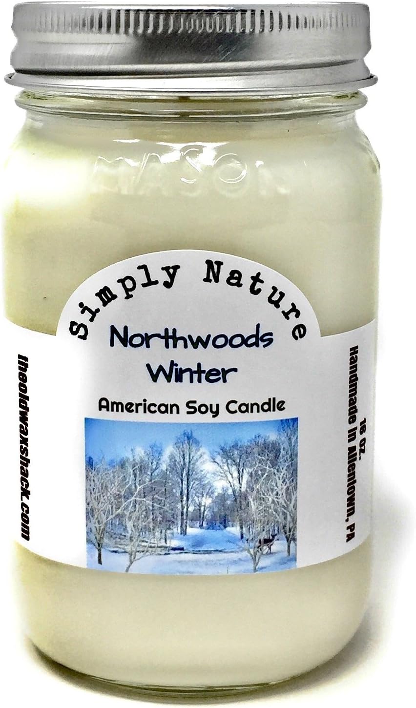 Northwoods winter 16 oz soy candle