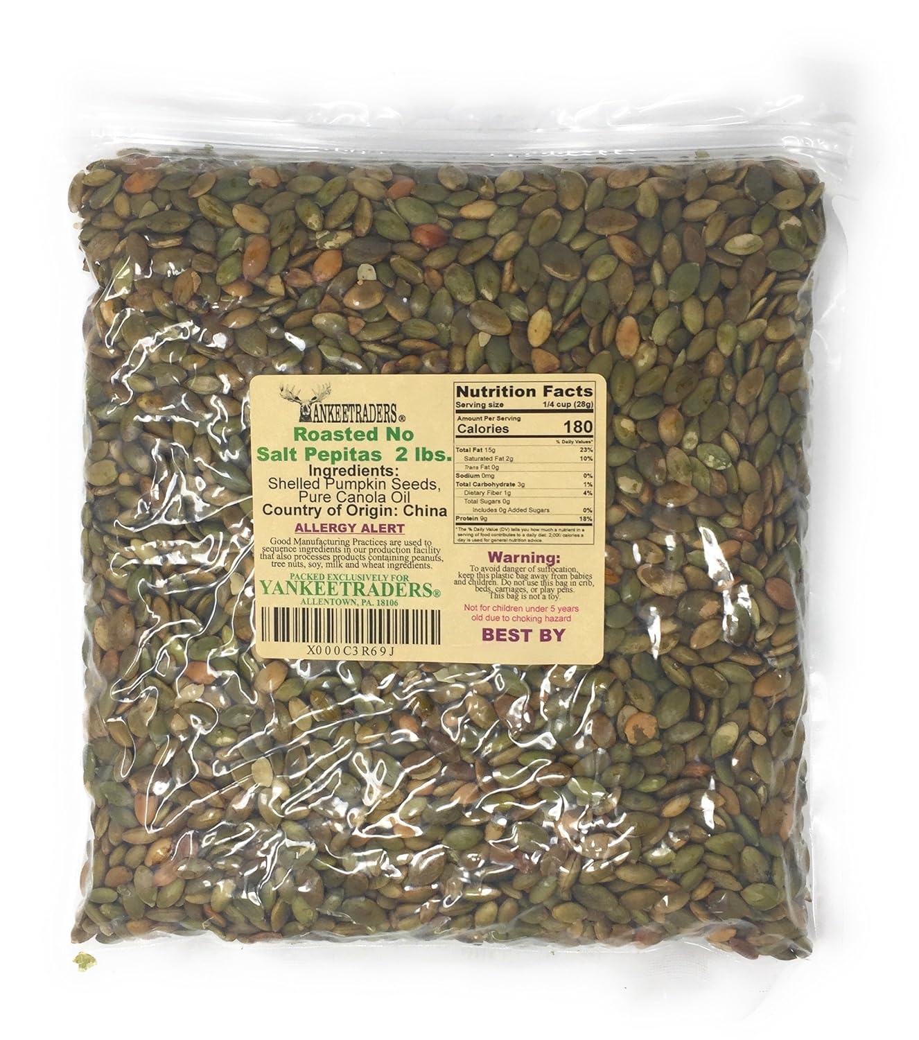 Pepita / Pumpkin Seeds - Roasted & No Salt