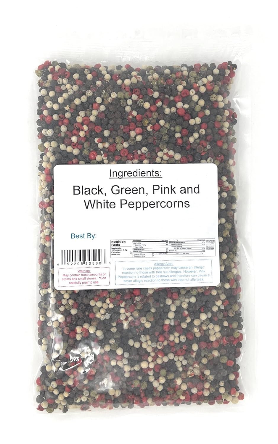 Peppercorns, Rainbow Assorted Whole, 8 Ounce