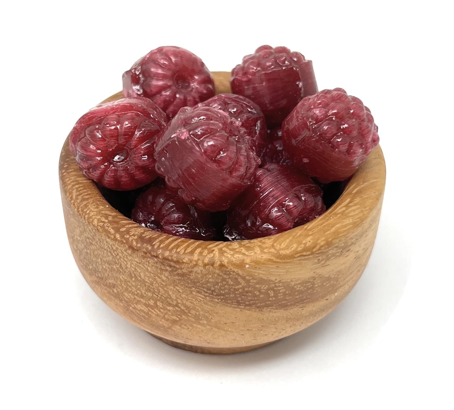 Red Raspberry Chocolate Filled Hard Candies - Unwrapped Bulk