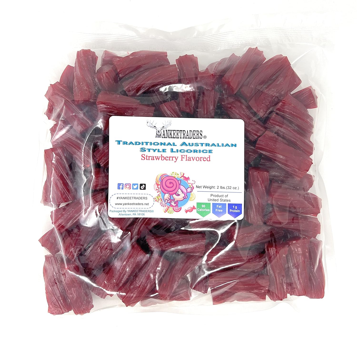 Australian Style Red Licorice - Premium Soft Chewy Candy
