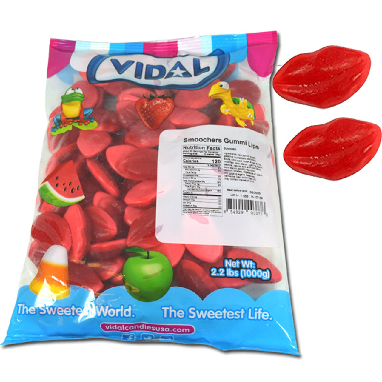 Gummy Red Smoocher Lips Candy - Valentine's Day Bulk Wholesale