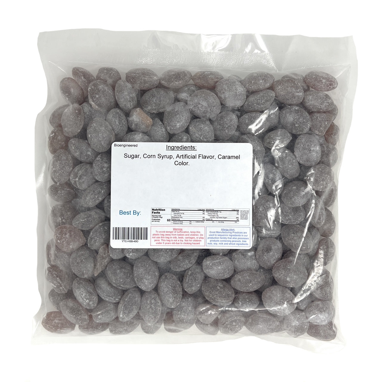 Sanded Root Beer Hard Candy Drops