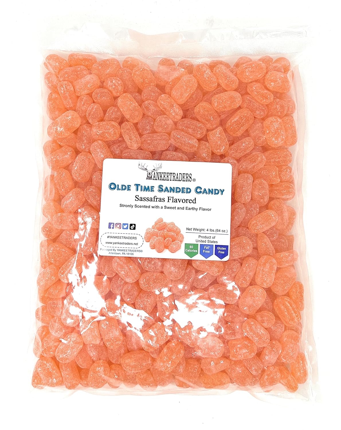 Sanded Sassafras Hard Candy Drops
