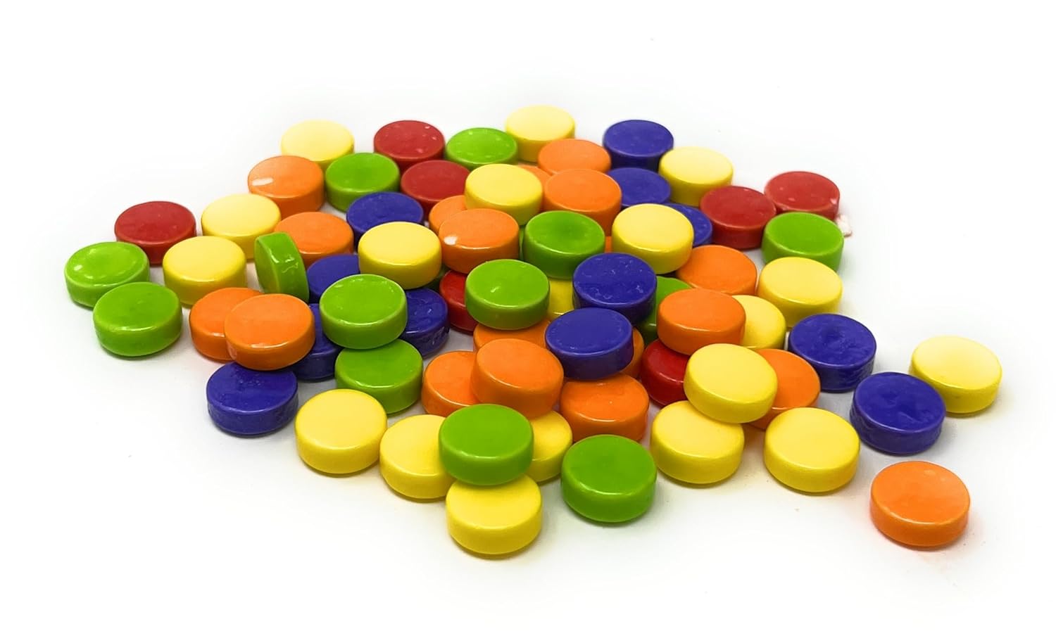 Assorted Flavor Sour Mini Tarts Candy, Red, Orange, Yellow, Green, Blue