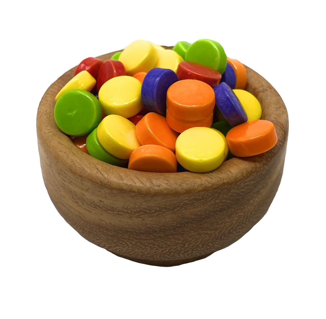 Assorted Flavor Sour Mini Tarts Candy, Red, Orange, Yellow, Green, Blue