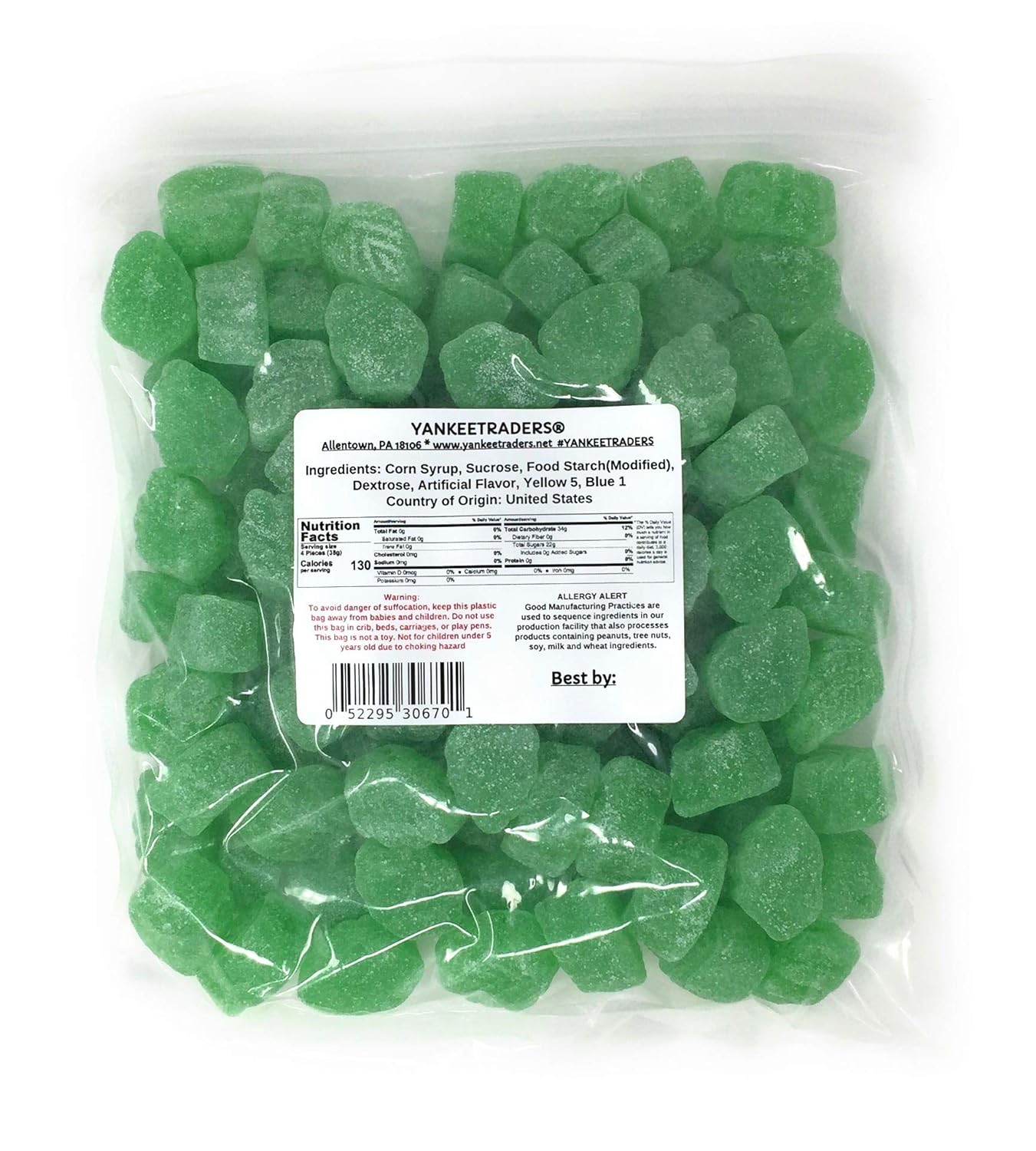 Spearmint Jelly Leaves – Chewy Mint Candy | Bulk Sizes