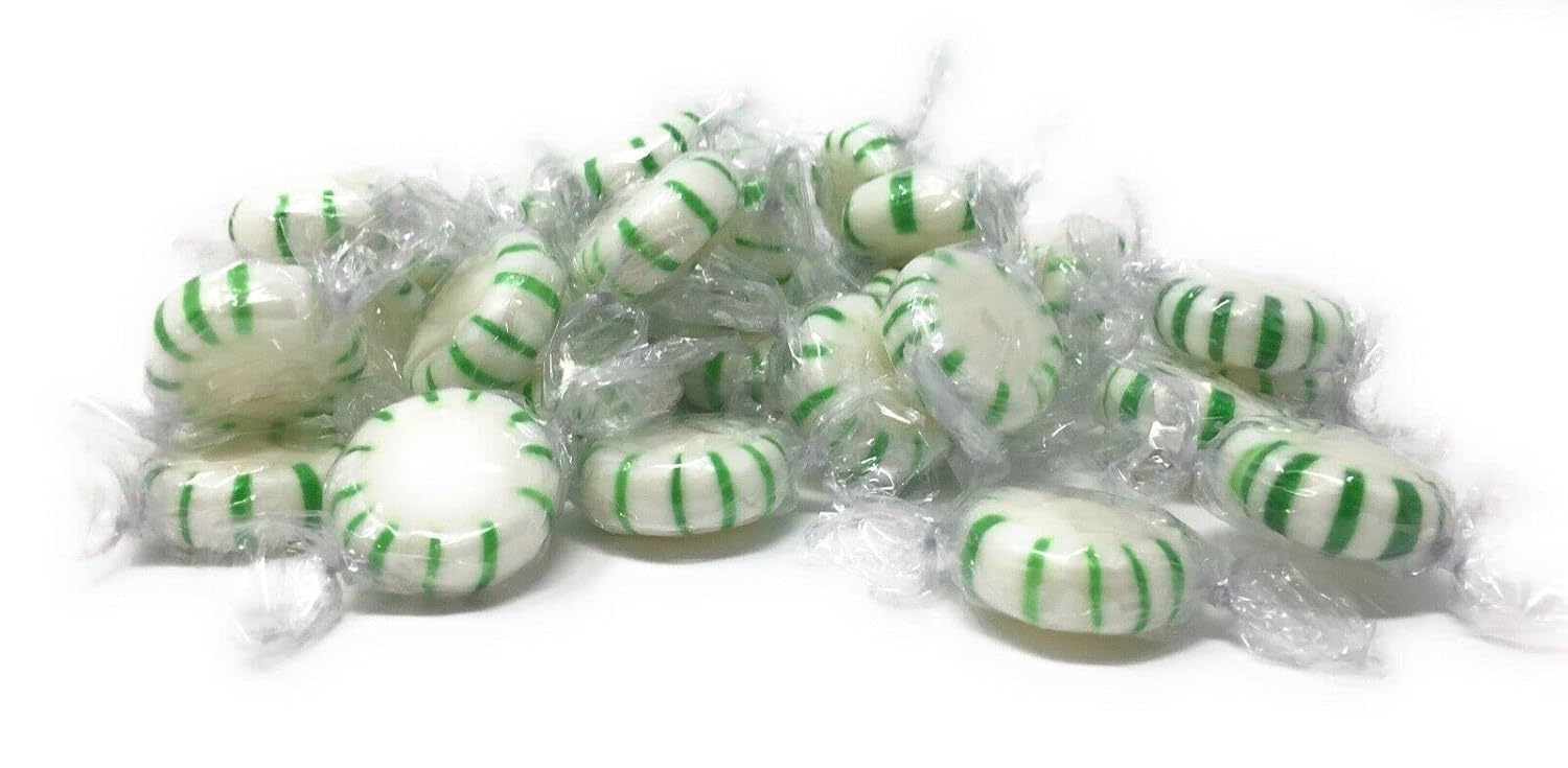 Spearmint Starlight Mints - Individually Wrapped Bulk Candy