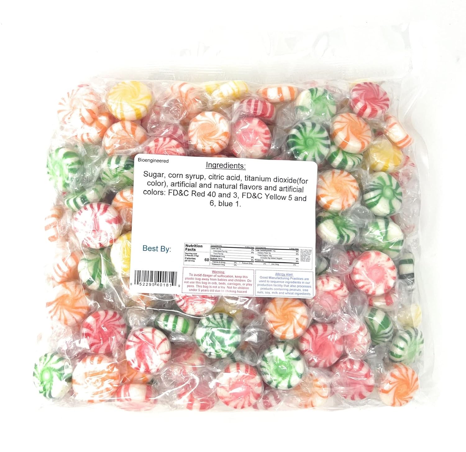 Assorted Fruit Starlight Candy – Individually Wrapped Hard Candy, Bulk 2, 4 & 20 lb