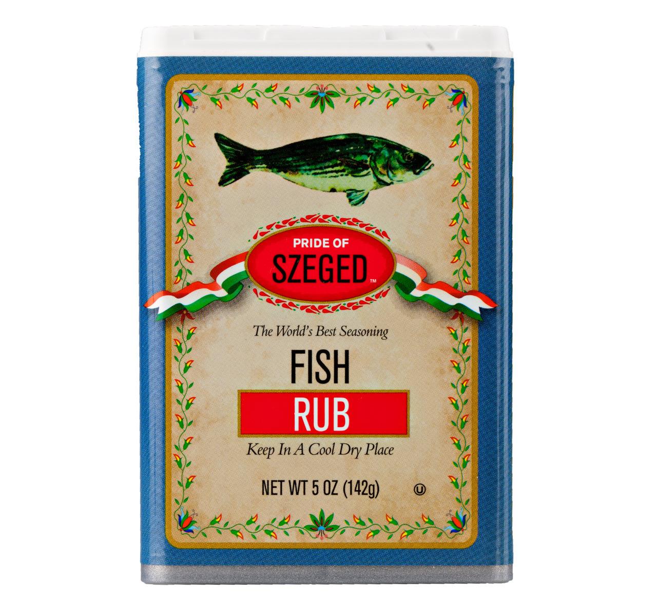Szeged 4 Pack Combo, Steak, Chicken, Rib and Fish Rub/Gourmet Rub (4-5 Ounce Tins)