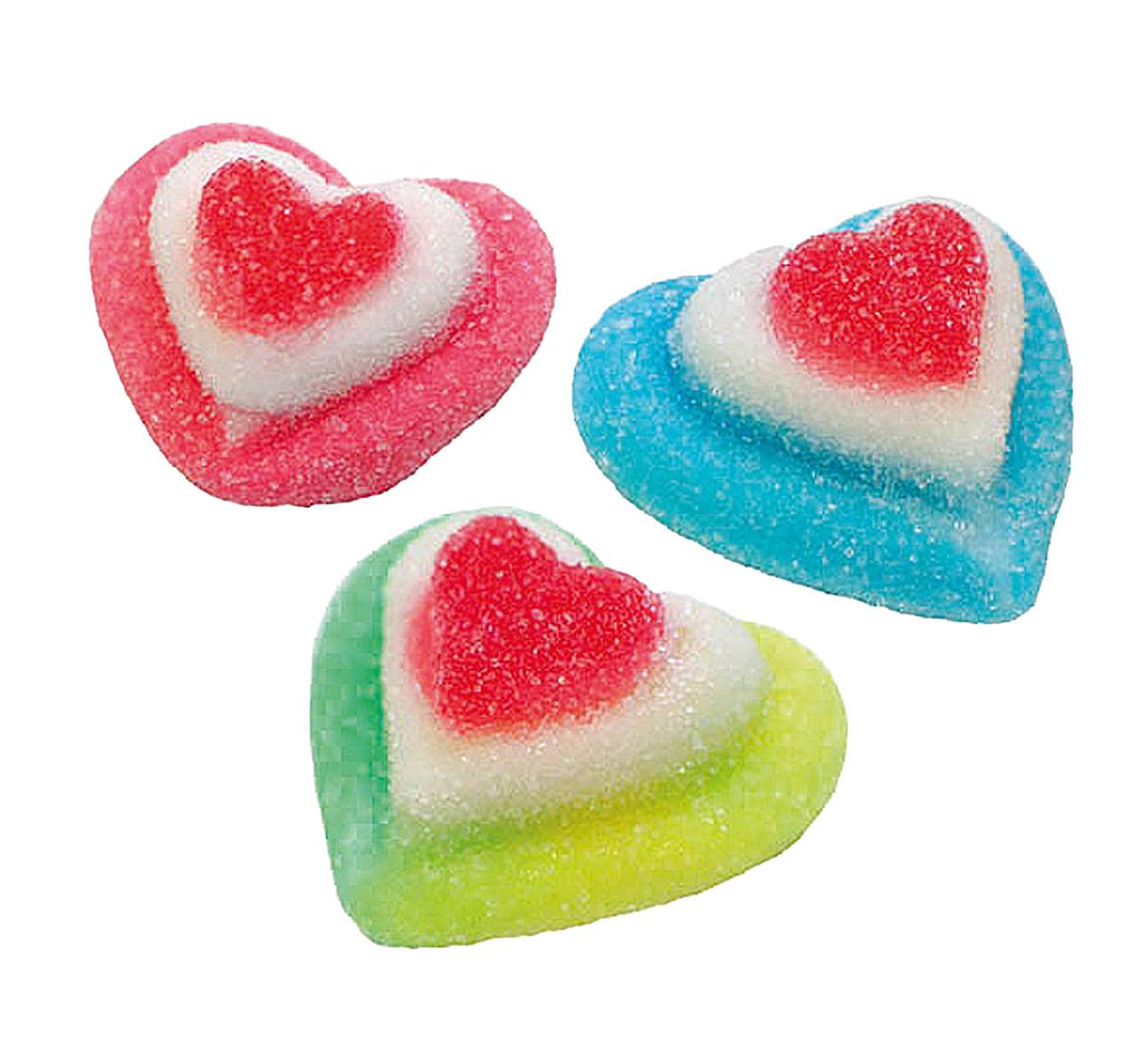 Gummi Triple Hearts - Fruit Flavored Valentine's Day Candy Bulk