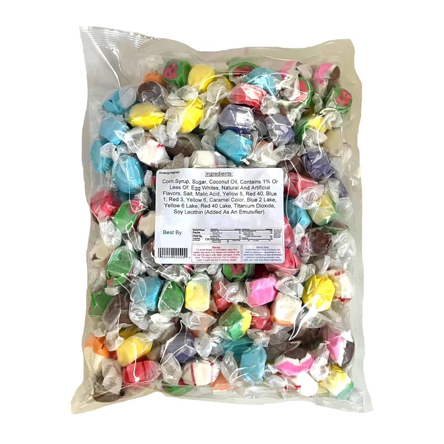 Assorted Saltwater Taffy – Soft & Chewy, Bulk 2, 4 & 20 lb