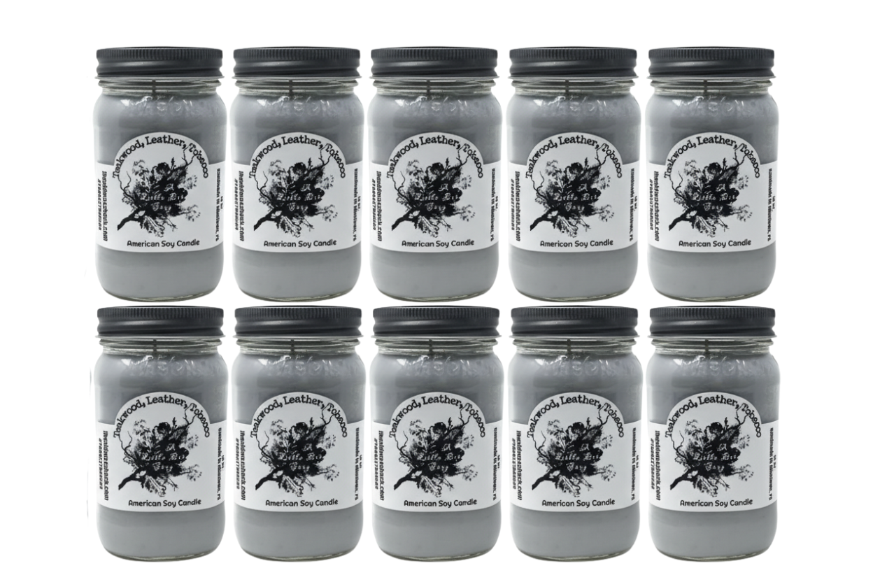 🕯️ A Little Bit Sexy — Teakwood, Leather & Tobacco 16 oz Soy Candle