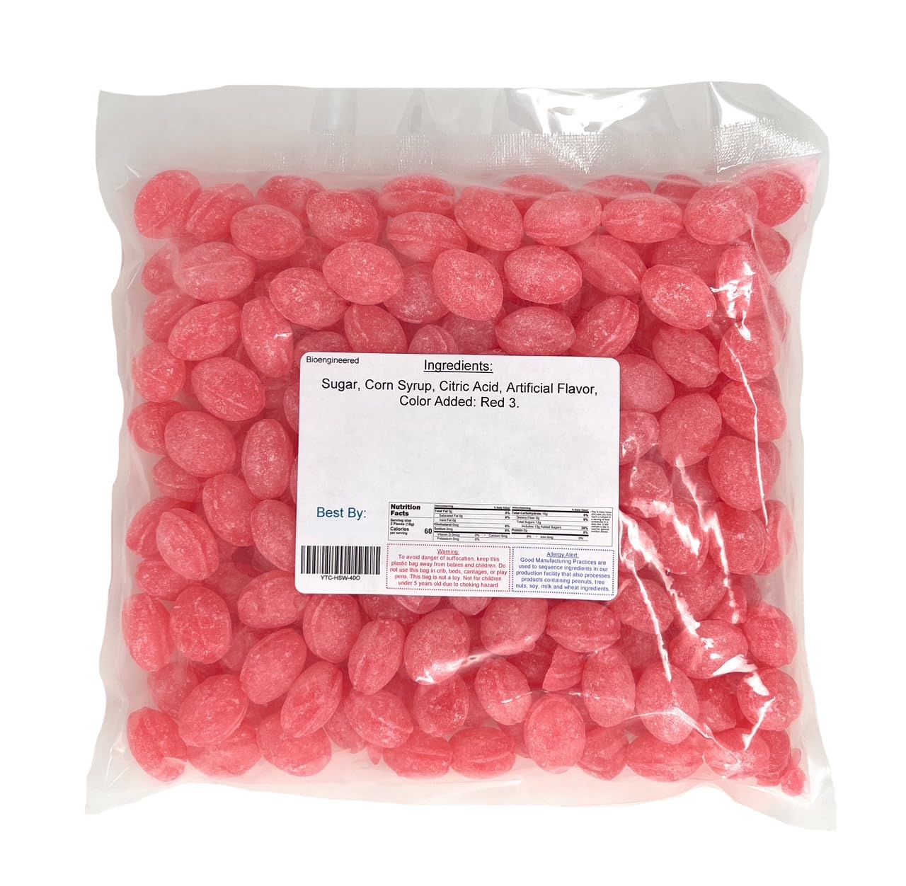 Sanded Watermelon Hard Candy Drops