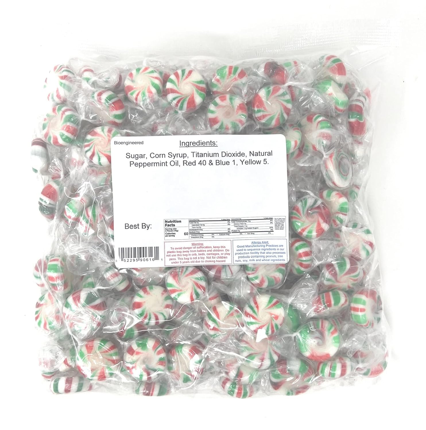 Starlight Mints - Red, Green & White Christmas Peppermint Candy