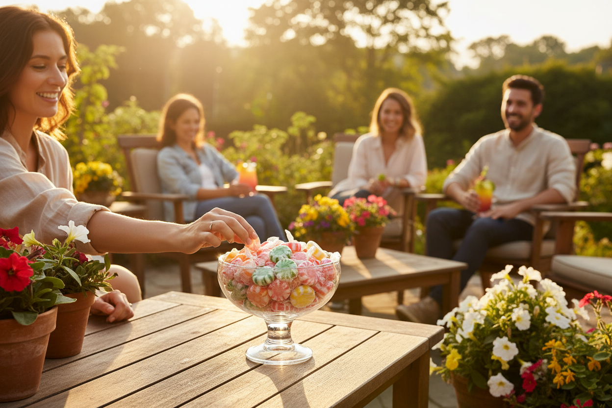 Assorted Fruit Starlights Outdoor Patio Lifestyle