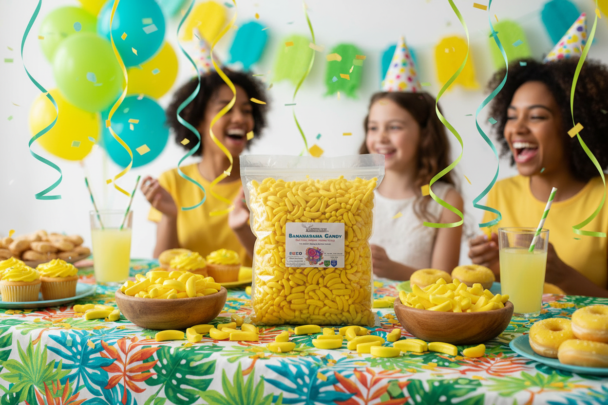 Bananarama candy in party setting