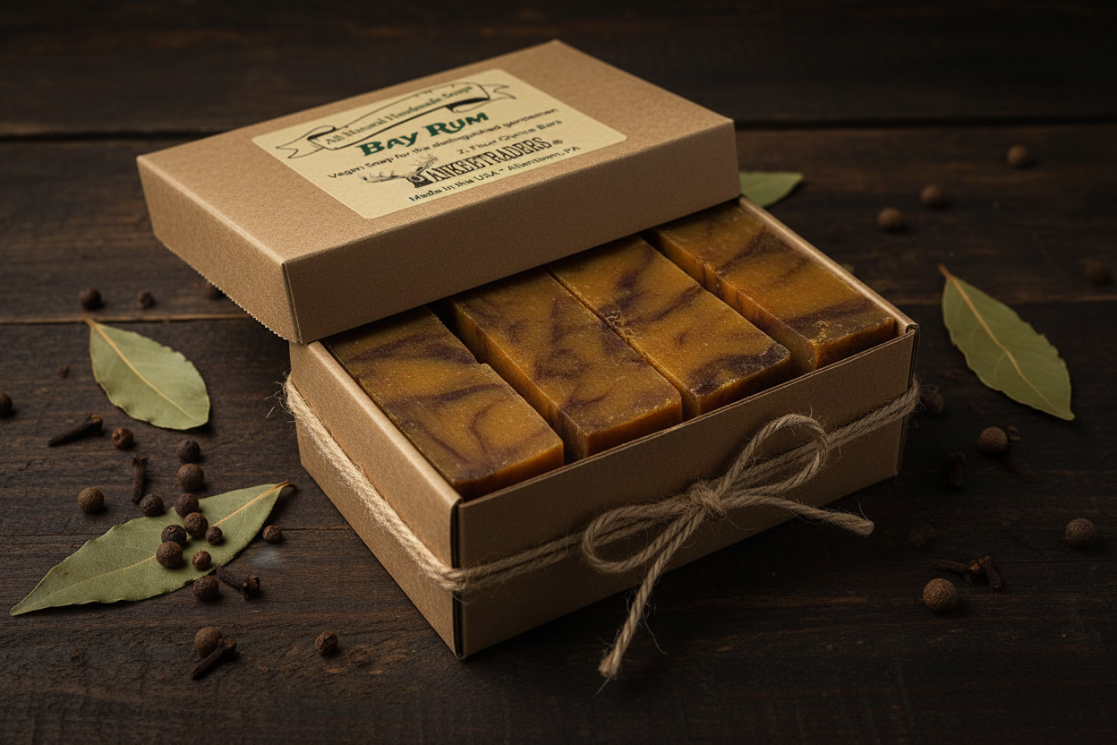 Bay Rum Soap 4-Pack Kraft Box