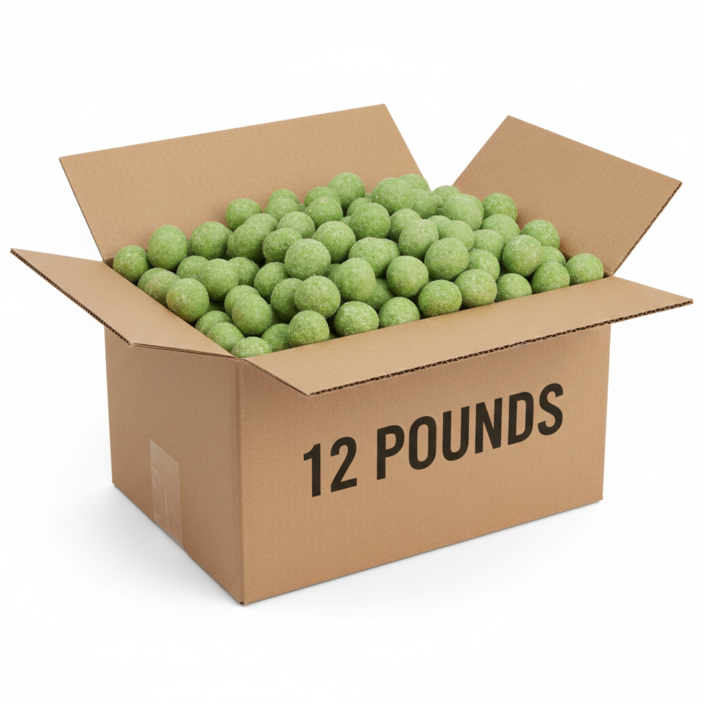 Bulk Wasabi Peanuts 12 Pound Box