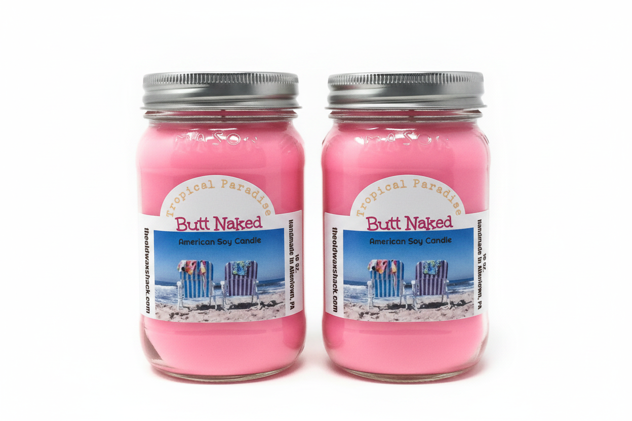 Butt Naked Candle - 2 Pack