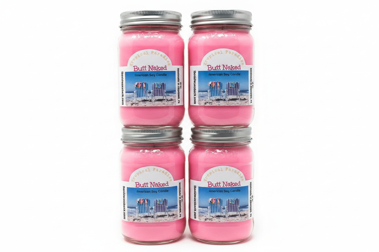 Butt Naked Candle - 4 Pack