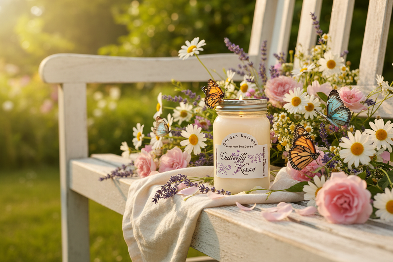 Butterfly Kisses Candle - Summer Garden