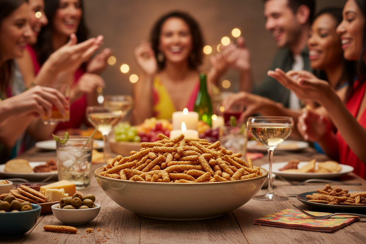 Cajun Sesame Sticks Party Lifestyle