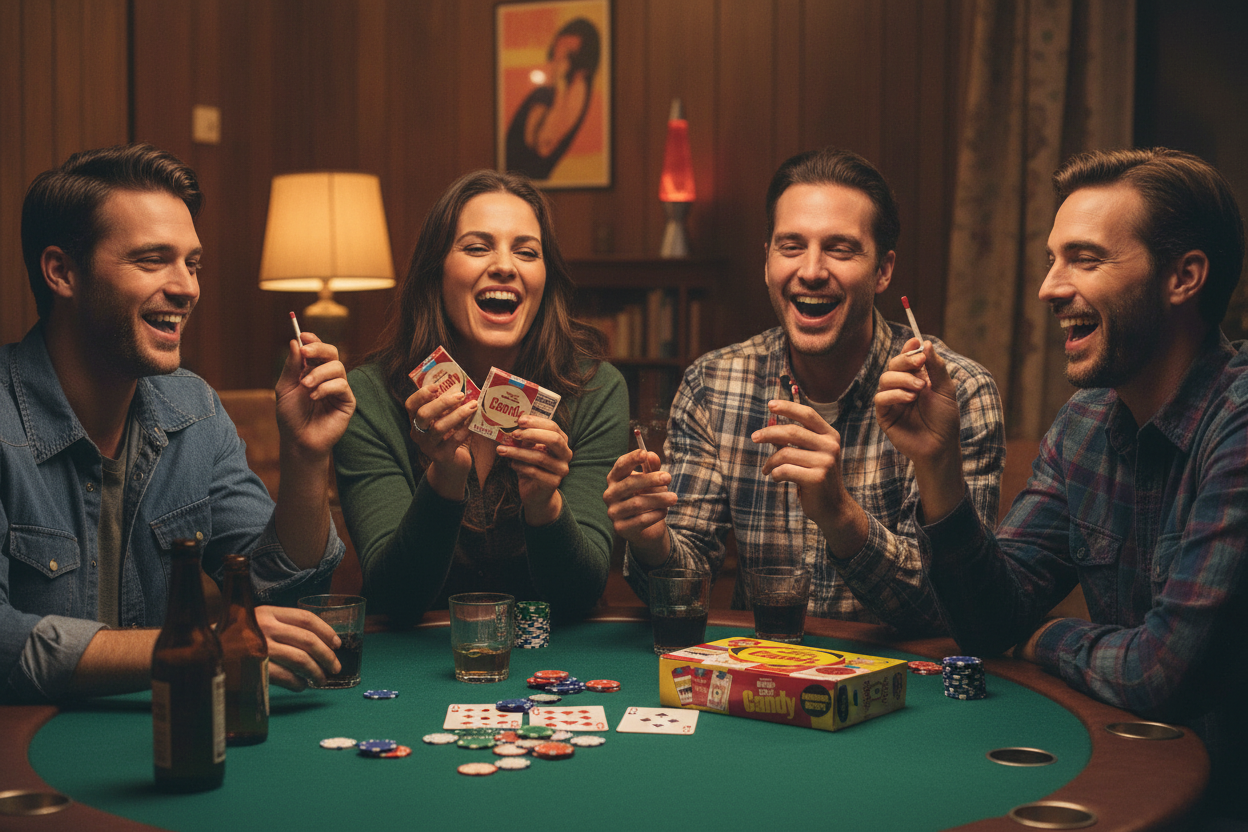 Candy Cigarettes Poker Night Lifestyle