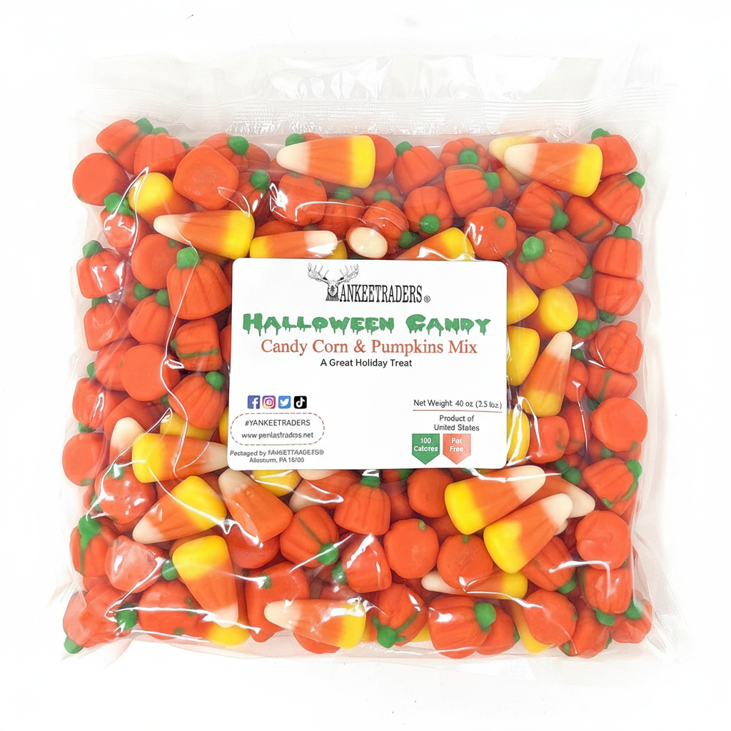 Candy Corn & Pumpkins – 40 oz Bag