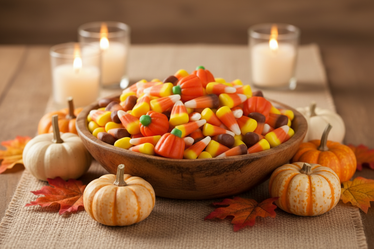 Candy Corn & Pumpkins Mix Lifestyle