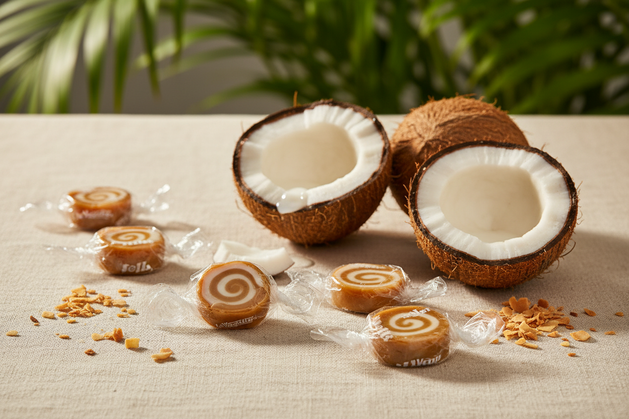 Caramel Coconut Swirl Candies Lifestyle