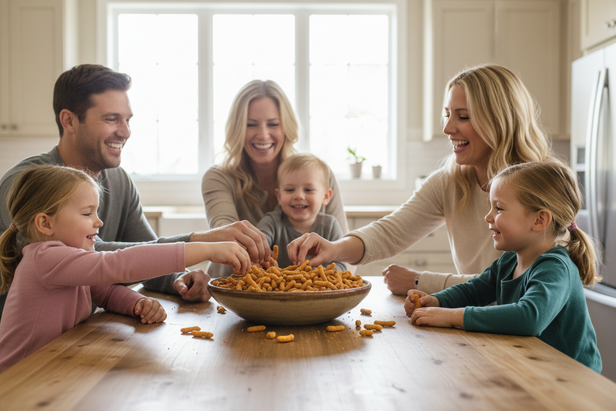 Cheddar Sesame Sticks Family