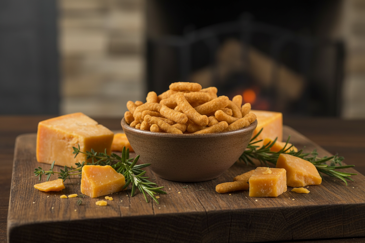 Cheddar Sesame Sticks Lifestyle