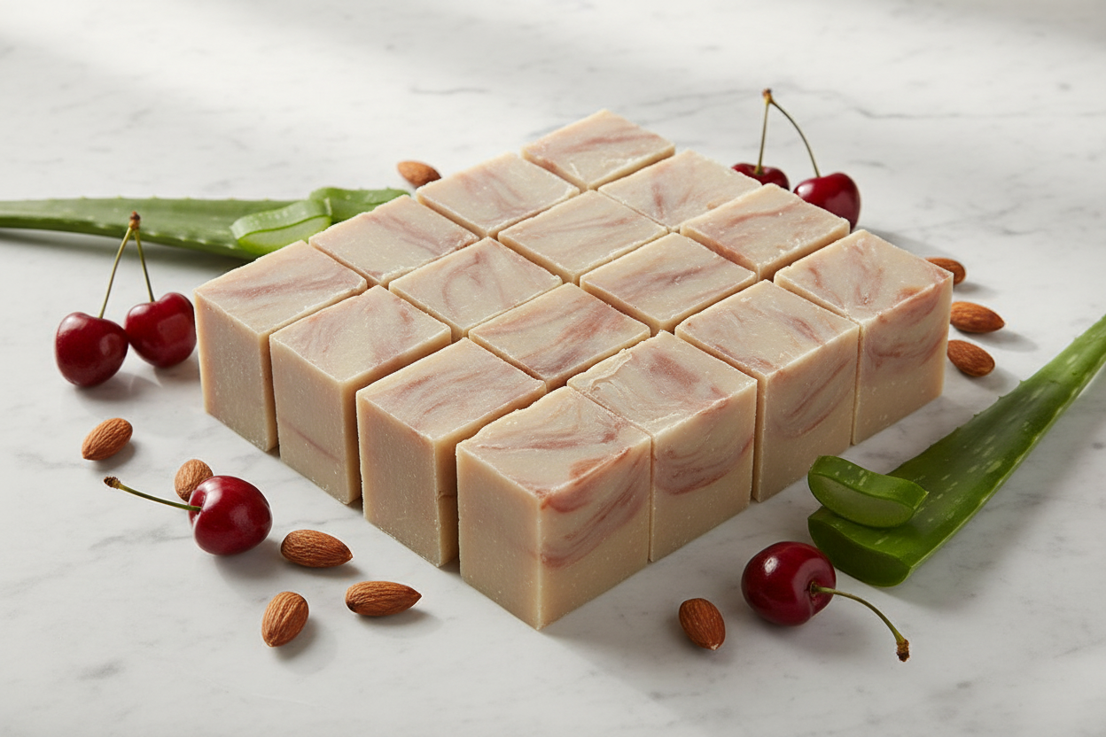 Cherry Almond Aloe Soap 12-Pack