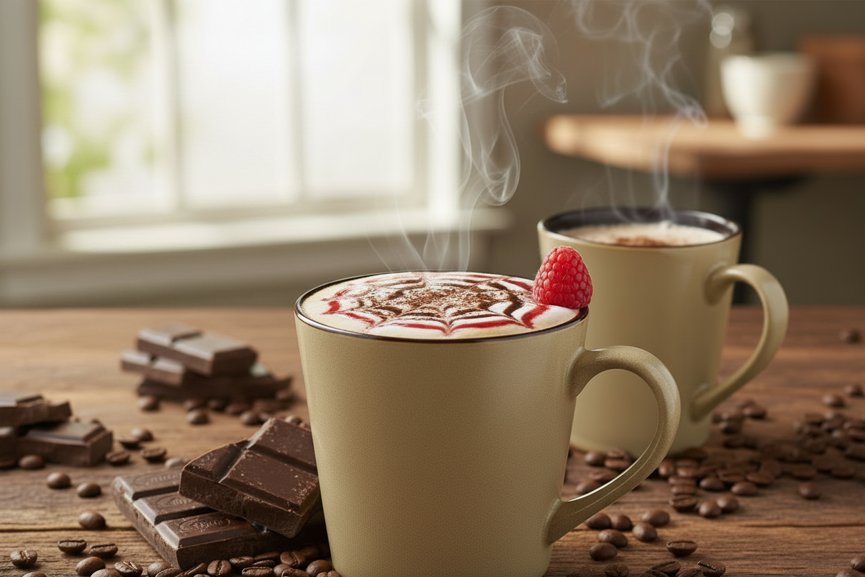 Chocolate Raspberry Cappuccino - Hot, No Bag